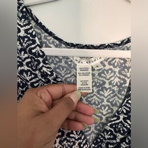 Max Studio Blue Sleeveless Dress